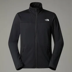 Flash Sale The North Face Cap Rock Fleecejakke Med Lynlås Til Herrer TNF Black