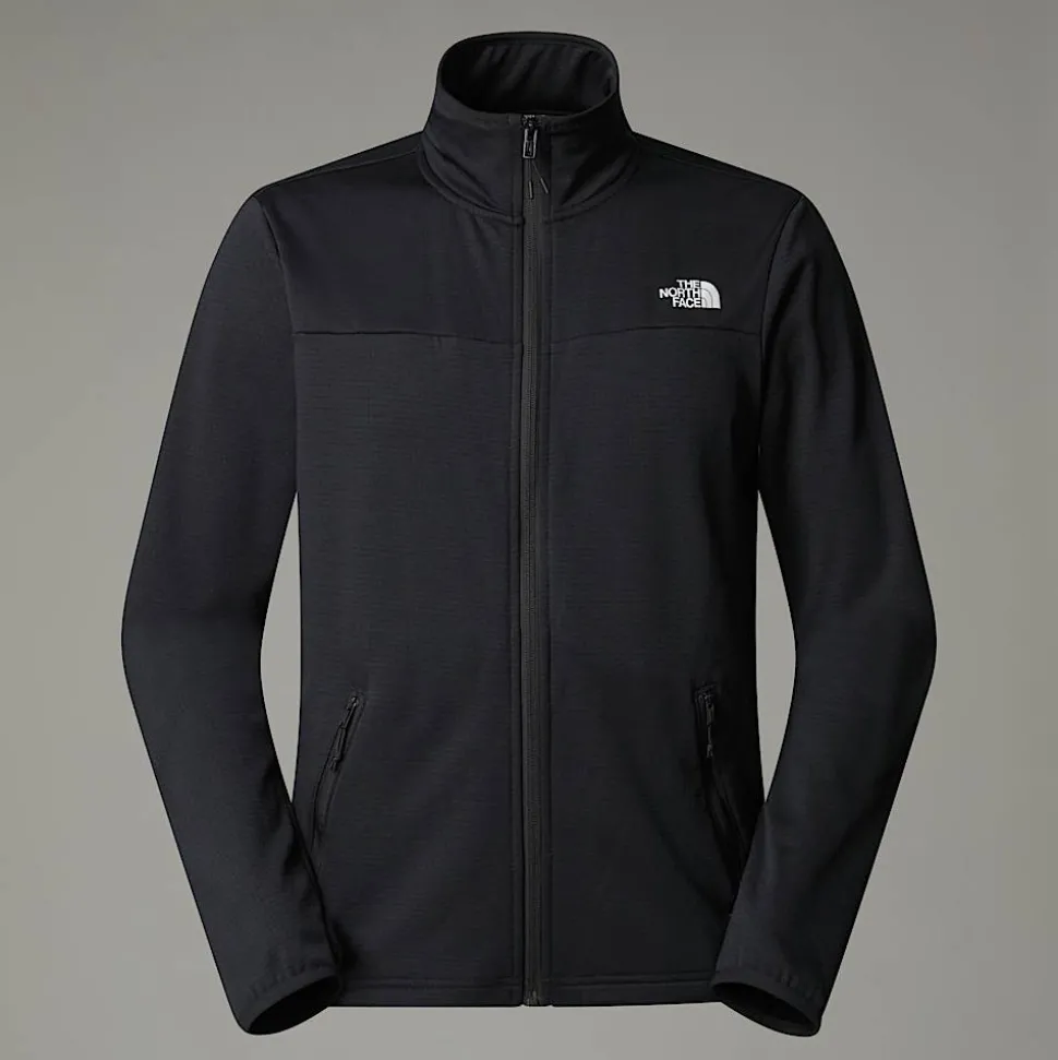 Flash Sale The North Face Cap Rock Fleecejakke Med Lynlås Til Herrer TNF Black