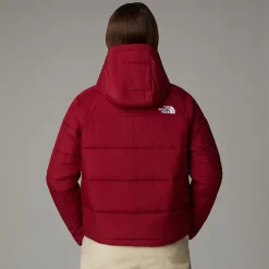 New The North Face Circular Synthetic Jakke Med Hætte Til Damer Beetroot