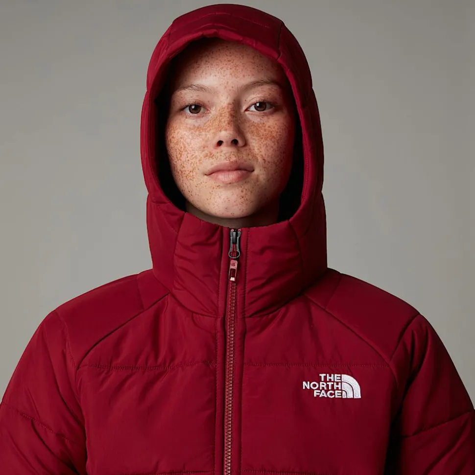 New The North Face Circular Synthetic Jakke Med Hætte Til Damer Beetroot