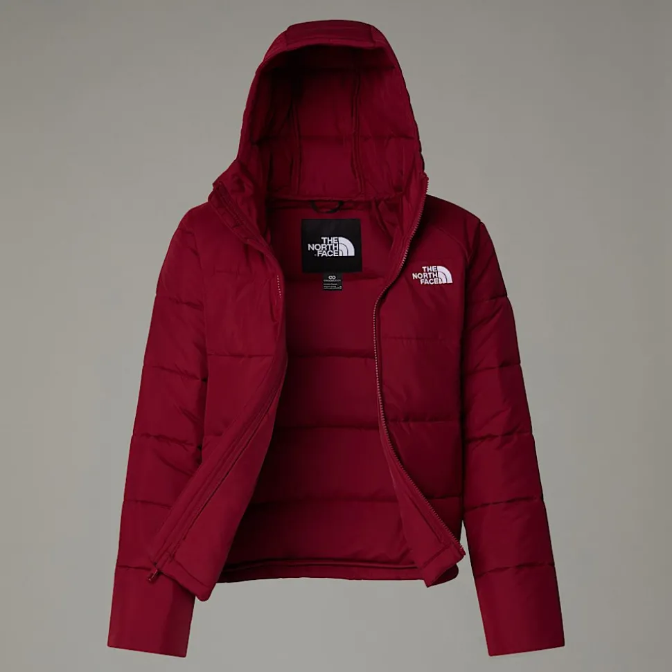 New The North Face Circular Synthetic Jakke Med Hætte Til Damer Beetroot