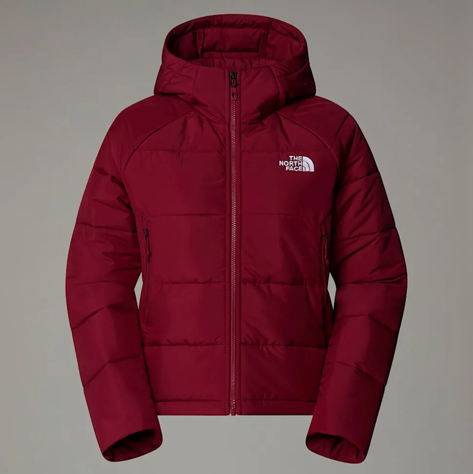 New The North Face Circular Synthetic Jakke Med Hætte Til Damer Beetroot