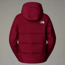 New The North Face Circular Synthetic Jakke Med Hætte Til Damer Beetroot