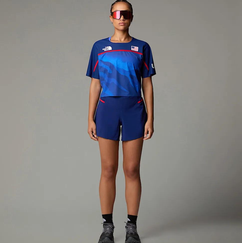 Outlet The North Face Comp Shorts Til Damer FLAG BLUE