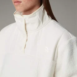 Discount The North Face Cragmont 1/4 Neck Fleece Til Damer White Dune