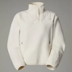 Discount The North Face Cragmont 1/4 Neck Fleece Til Damer White Dune