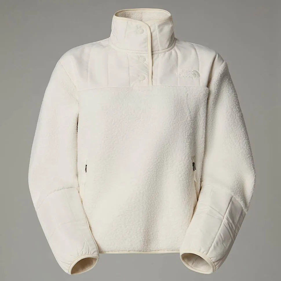 Discount The North Face Cragmont 1/4 Neck Fleece Til Damer White Dune