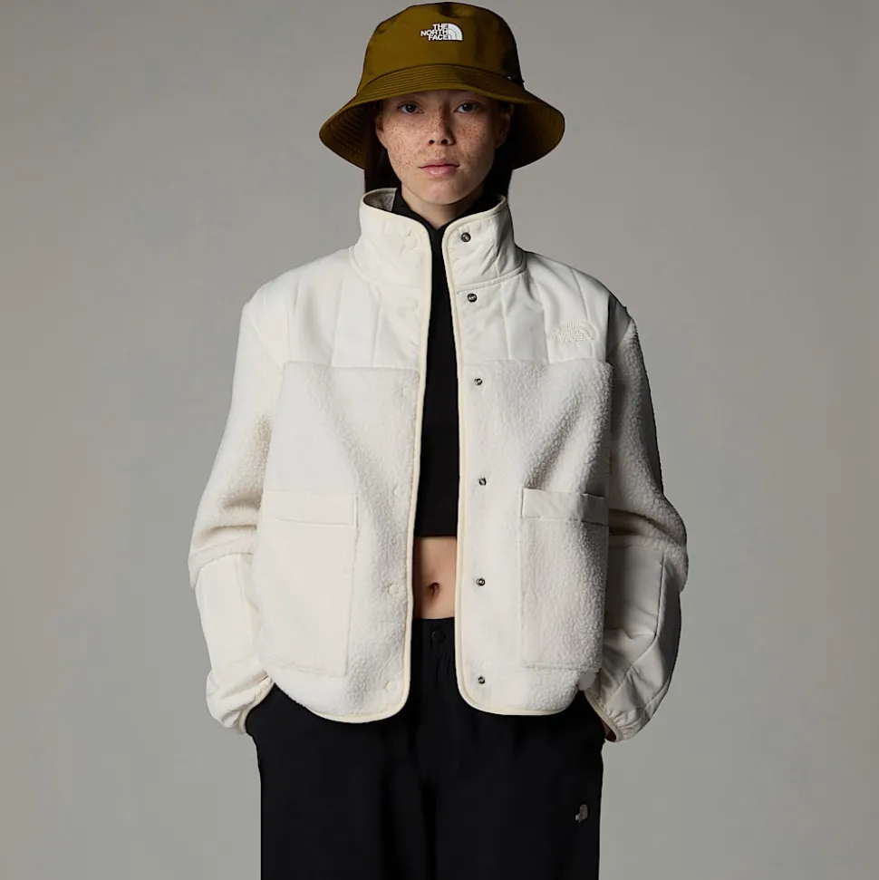 Discount The North Face Cragmont Fleecejakke Til Damer White Dune