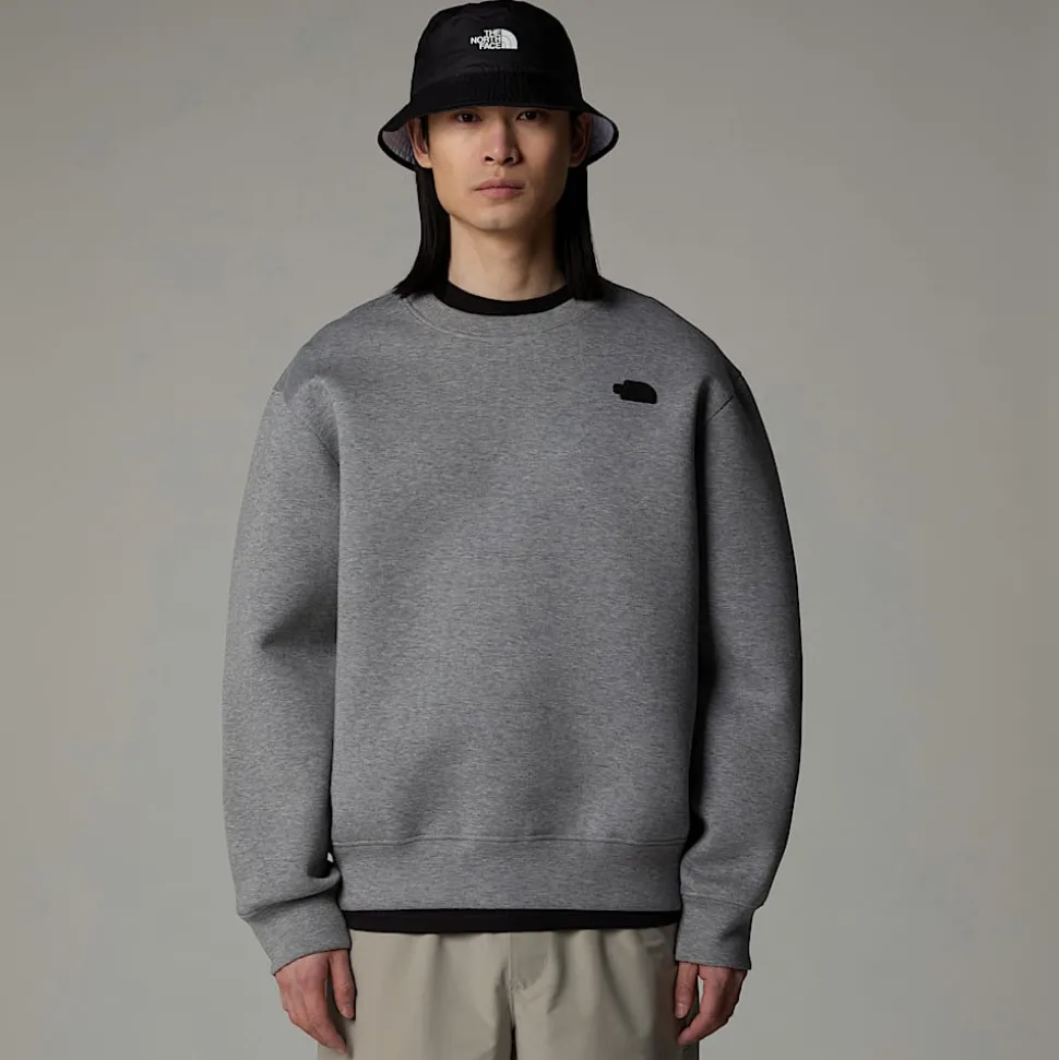 Best Sale The North Face Crew Neck Sweatshirt Til Herrer Metallic Silver Heather