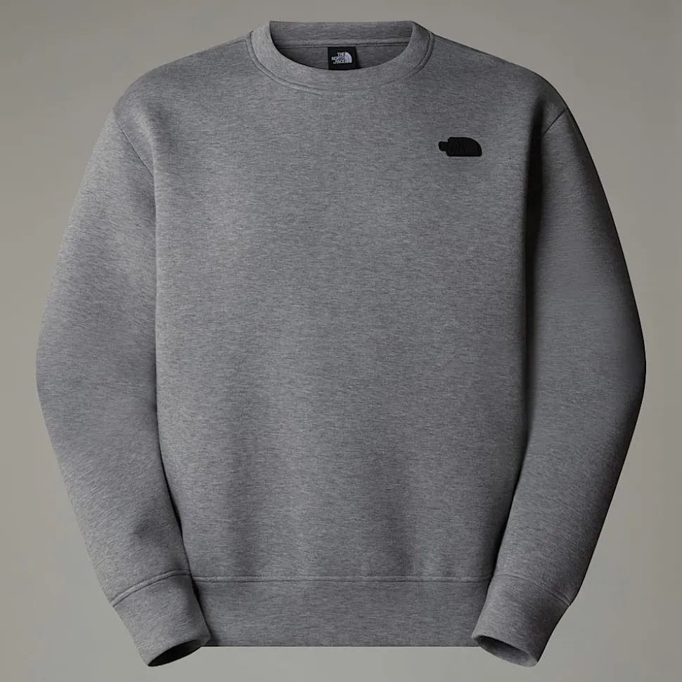 Best Sale The North Face Crew Neck Sweatshirt Til Herrer Metallic Silver Heather