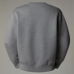 Best Sale The North Face Crew Neck Sweatshirt Til Herrer Metallic Silver Heather