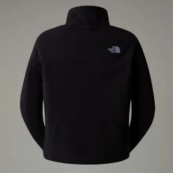 Store The North Face Cropped 100 Glacier Fleece Med Kvart Lynlås Til Damer TNF Black-NPF