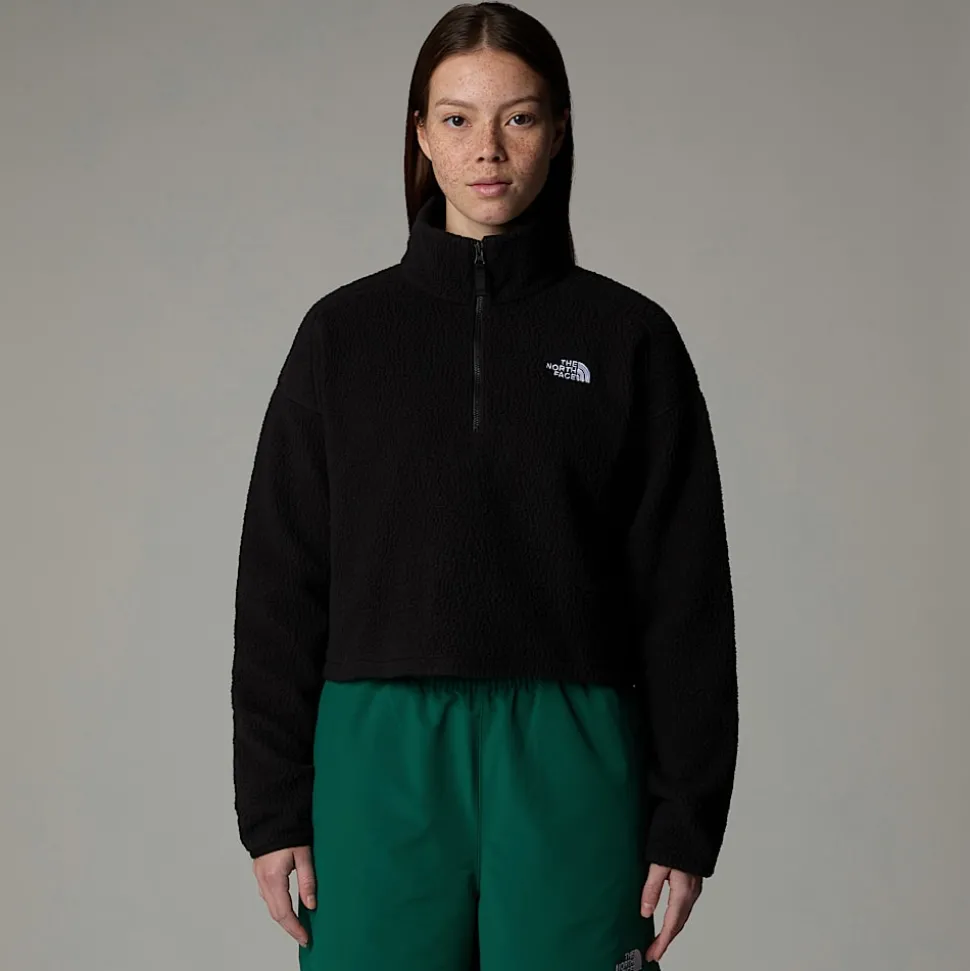 Online The North Face Cropped High Pile Fleece Til Damer TNF Black-NPF