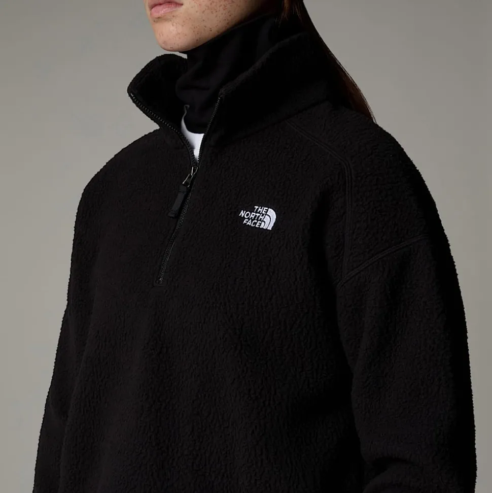 Online The North Face Cropped High Pile Fleece Til Damer TNF Black-NPF