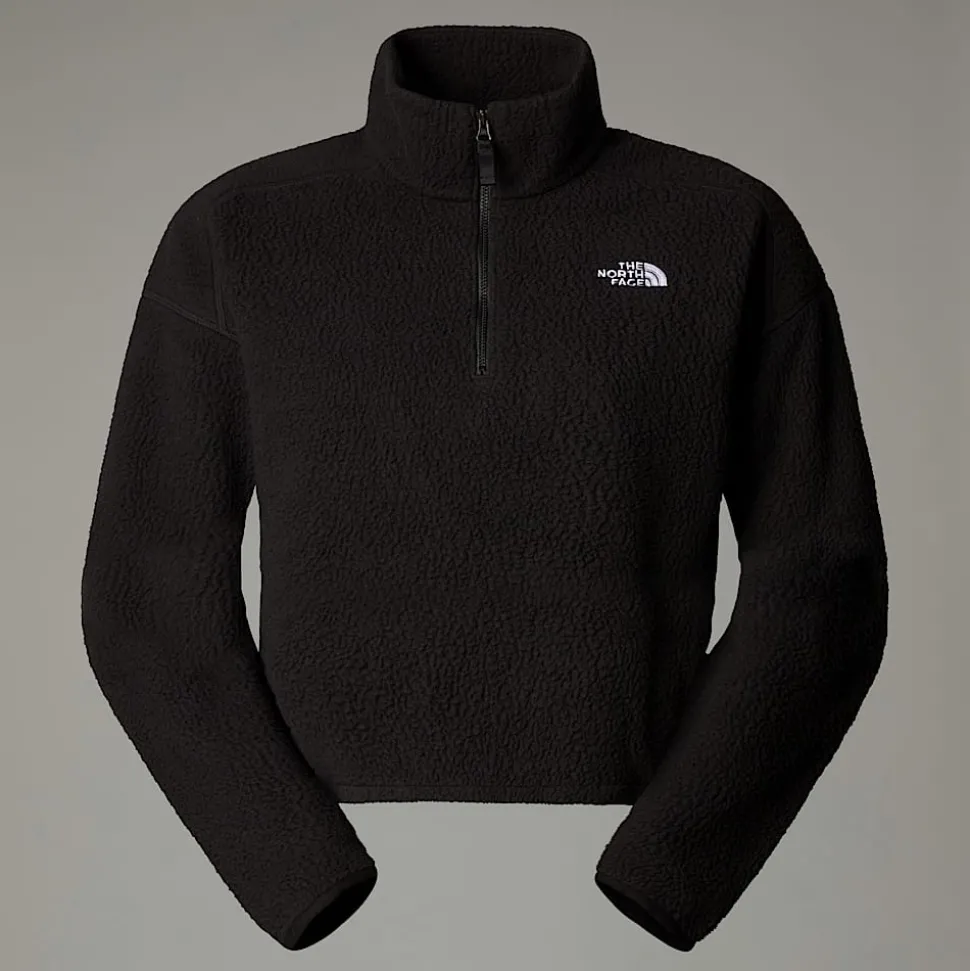 Online The North Face Cropped High Pile Fleece Til Damer TNF Black-NPF