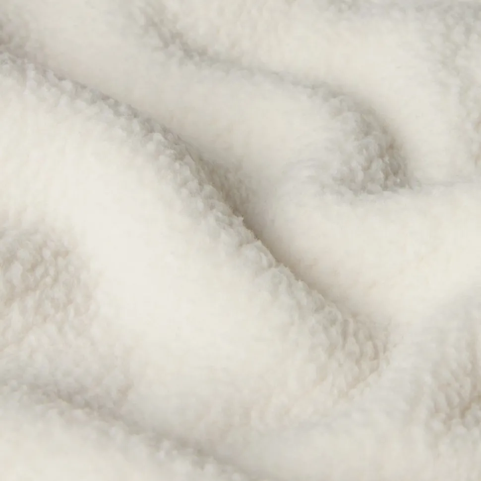 Hot The North Face Cropped High Pile Fleece Til Damer White Dune