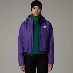 Store The North Face Cropped Quest Jakke Til Damer Peak Purple