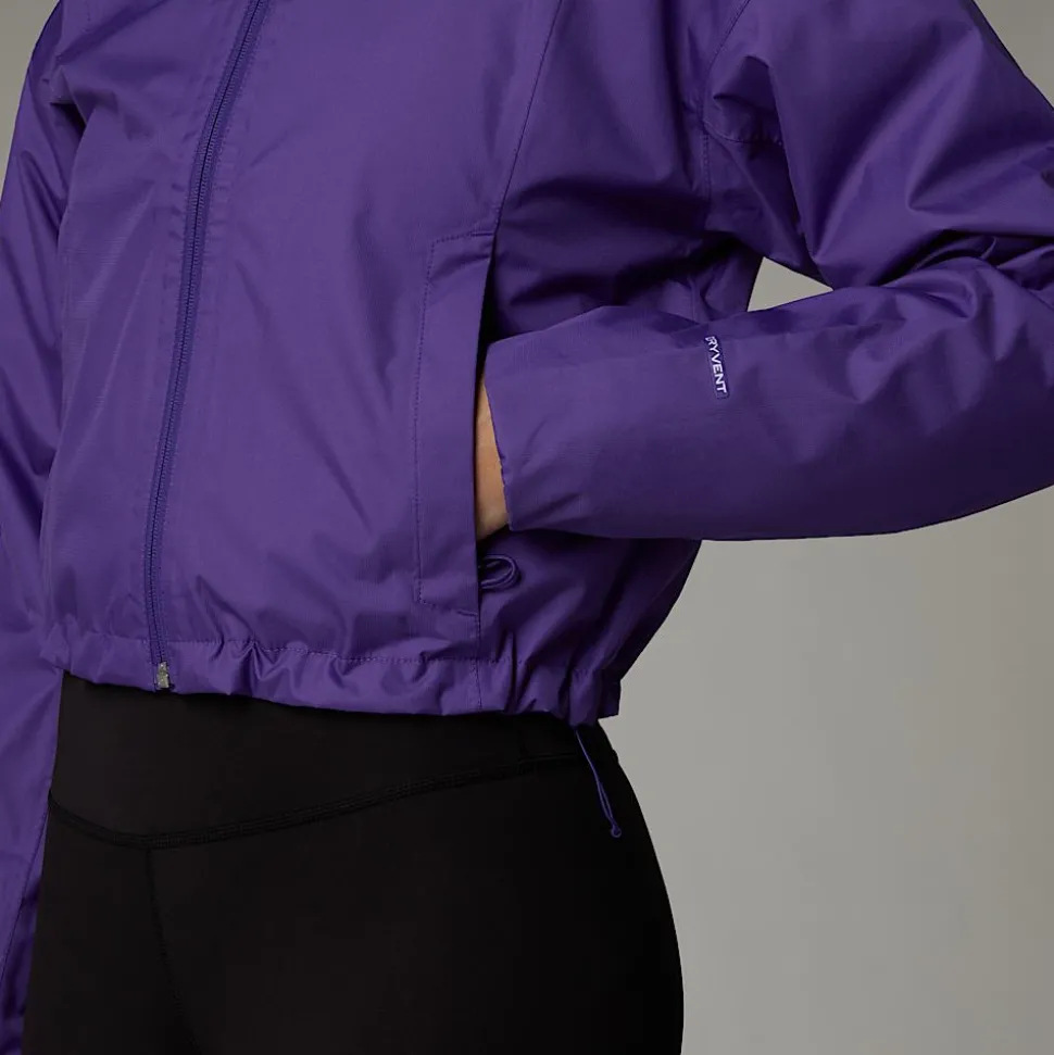 Store The North Face Cropped Quest Jakke Til Damer Peak Purple