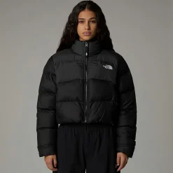 Best Sale The North Face Cropped Saikuru Jakke Til Damer TNF Black-Asphalt Grey