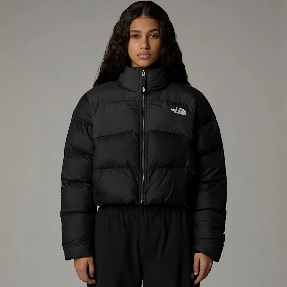 Best Sale The North Face Cropped Saikuru Jakke Til Damer TNF Black-Asphalt Grey