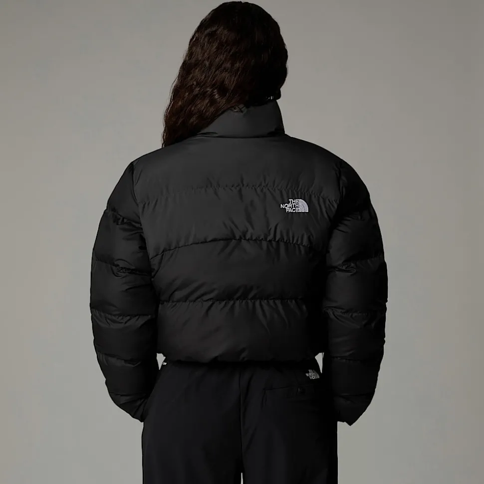Best Sale The North Face Cropped Saikuru Jakke Til Damer TNF Black-Asphalt Grey