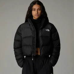 Best Sale The North Face Cropped Saikuru Jakke Til Damer TNF Black-Asphalt Grey