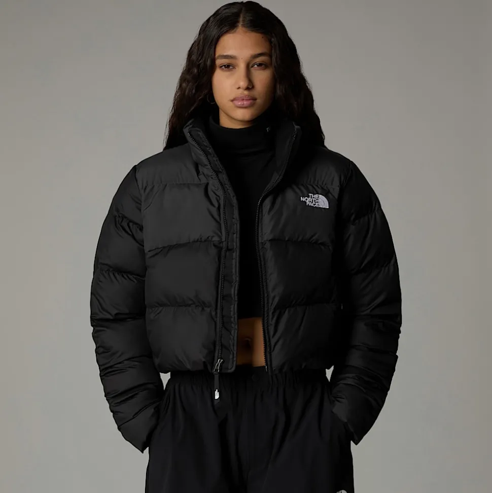 Best Sale The North Face Cropped Saikuru Jakke Til Damer TNF Black-Asphalt Grey