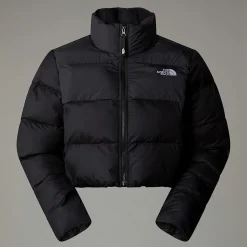 Best Sale The North Face Cropped Saikuru Jakke Til Damer TNF Black-Asphalt Grey