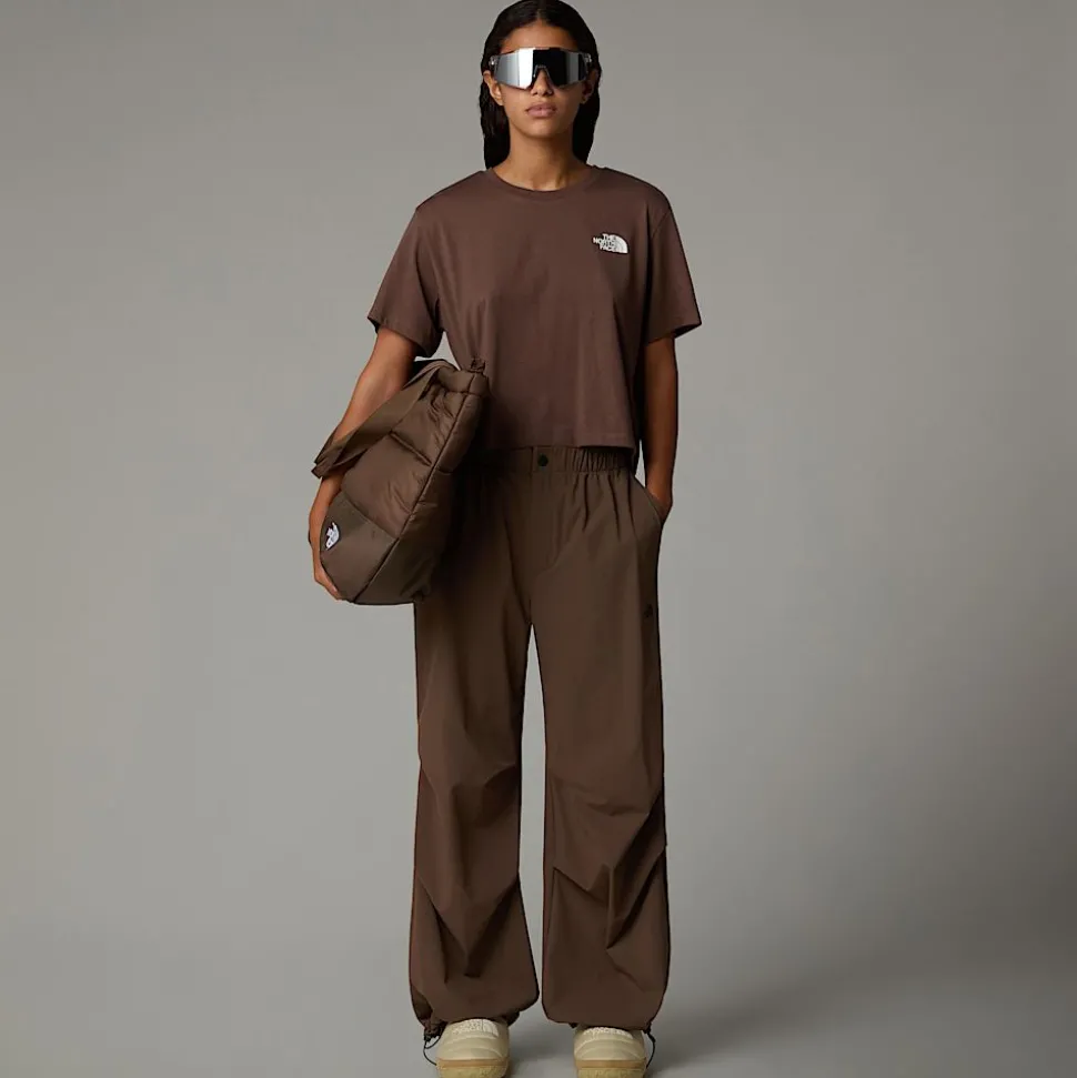 Discount The North Face Cropped Simple Dome T-shirt Til Damer Smokey Brown