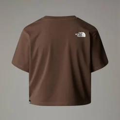 Discount The North Face Cropped Simple Dome T-shirt Til Damer Smokey Brown