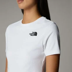 Cheap The North Face Cropped T-shirt Til Damer TNF White