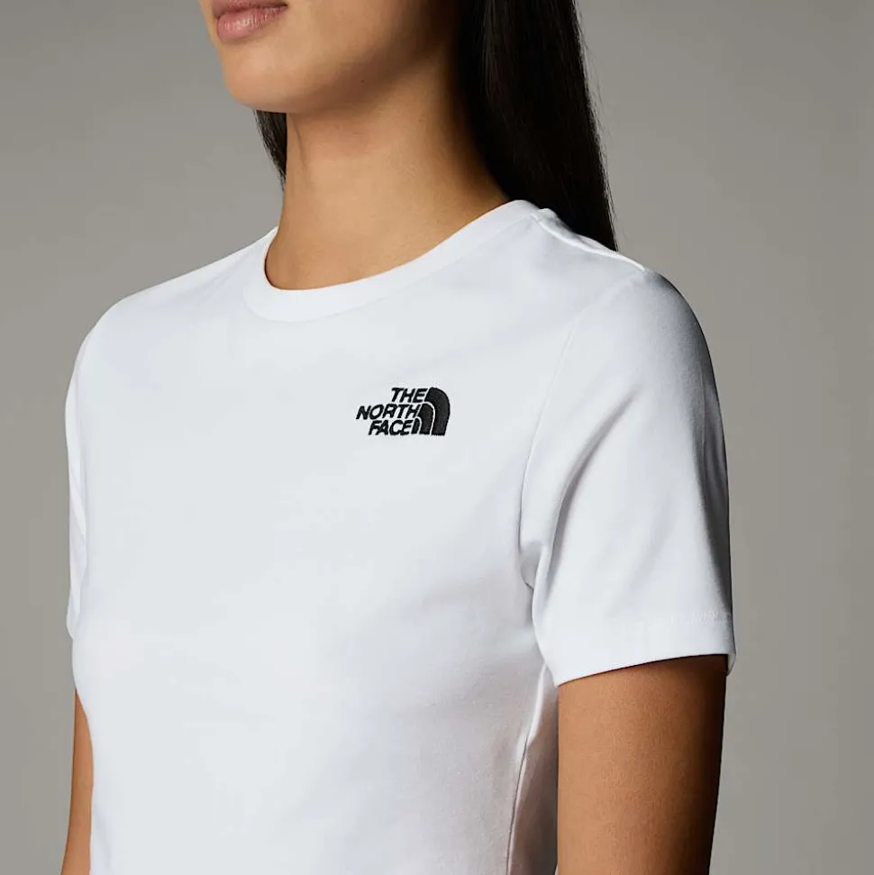 Cheap The North Face Cropped T-shirt Til Damer TNF White