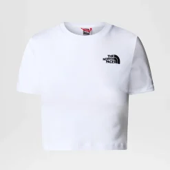 Cheap The North Face Cropped T-shirt Til Damer TNF White
