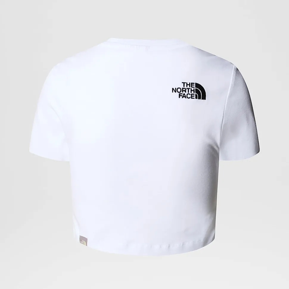 Cheap The North Face Cropped T-shirt Til Damer TNF White