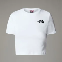 Cheap The North Face Cropped T-shirt Til Damer TNF White