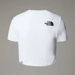 Cheap The North Face Cropped T-shirt Til Damer TNF White