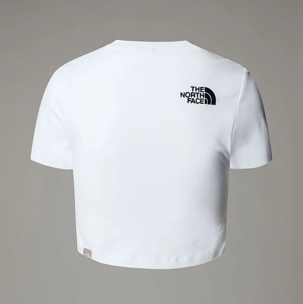 Cheap The North Face Cropped T-shirt Til Damer TNF White