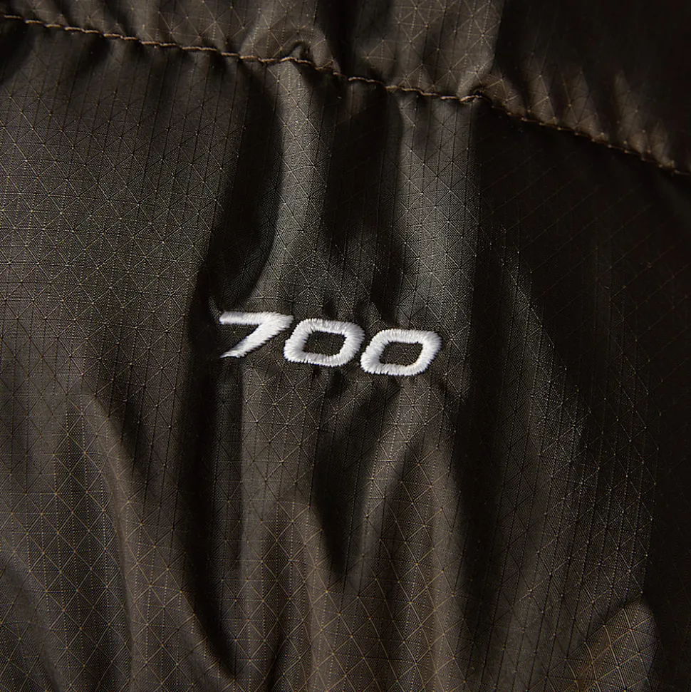 Fashion The North Face Diablo 2.0 Dunjakke Med Hætte Til Damer Smokey Brown Black Heather-TNF Black