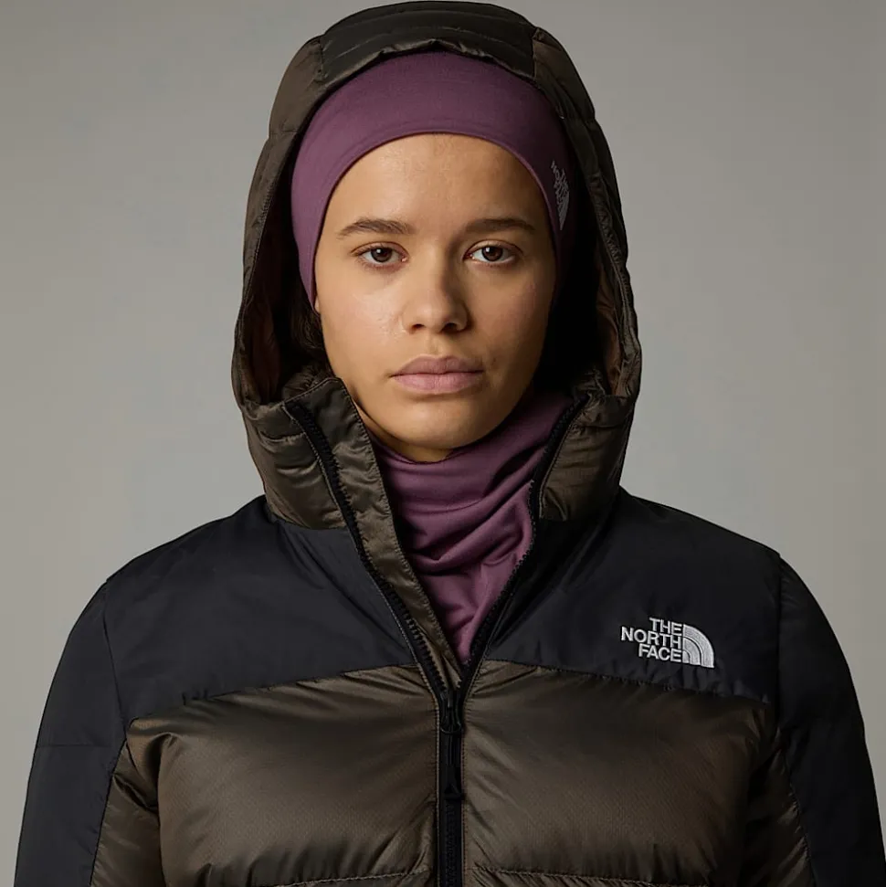 Fashion The North Face Diablo 2.0 Dunjakke Med Hætte Til Damer Smokey Brown Black Heather-TNF Black