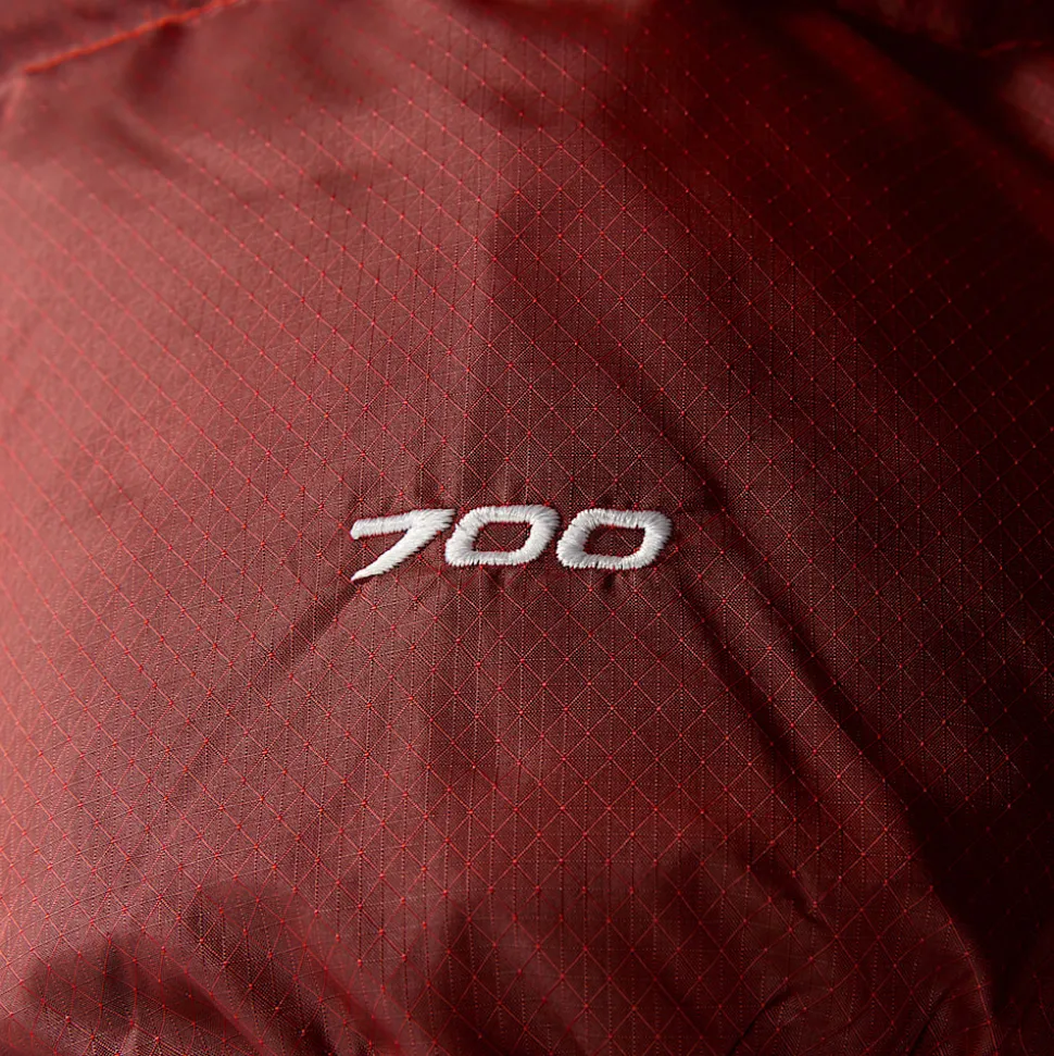 Shop The North Face Diablo 2.0 Dunjakke Med Hætte Til Herrer High Risk Red Black Heather-TNF Black