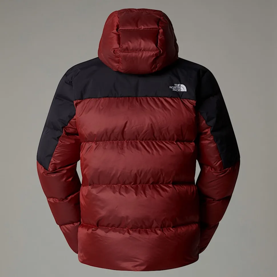 Shop The North Face Diablo 2.0 Dunjakke Med Hætte Til Herrer High Risk Red Black Heather-TNF Black