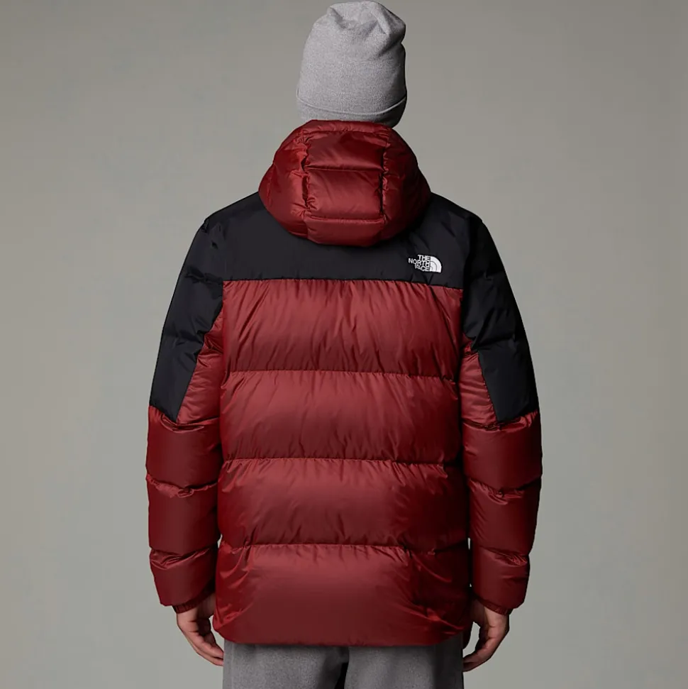 Shop The North Face Diablo 2.0 Dunjakke Med Hætte Til Herrer High Risk Red Black Heather-TNF Black