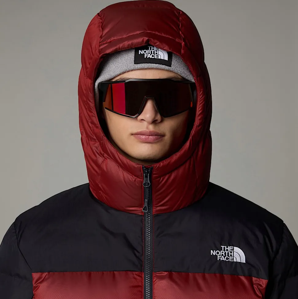Shop The North Face Diablo 2.0 Dunjakke Med Hætte Til Herrer High Risk Red Black Heather-TNF Black