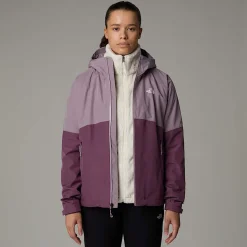Best Sale The North Face Diablo Dynamic Zip-In Jakke Til Damer Purple Chalk-Midnight Mauve