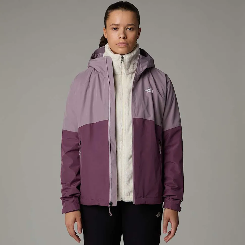 Best Sale The North Face Diablo Dynamic Zip-In Jakke Til Damer Purple Chalk-Midnight Mauve