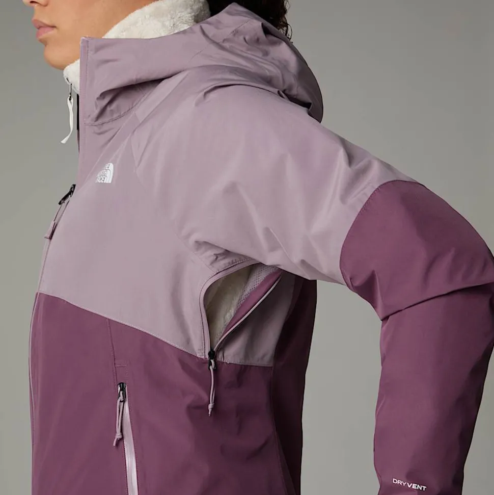 Best Sale The North Face Diablo Dynamic Zip-In Jakke Til Damer Purple Chalk-Midnight Mauve