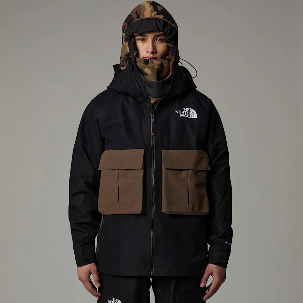 Hot The North Face Dragline Jakke Til Herrer TNF Black-Smokey Brown
