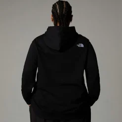 Cheap The North Face Drew Peak Hættetrøje I Store Størrelser Til Damer TNF Black