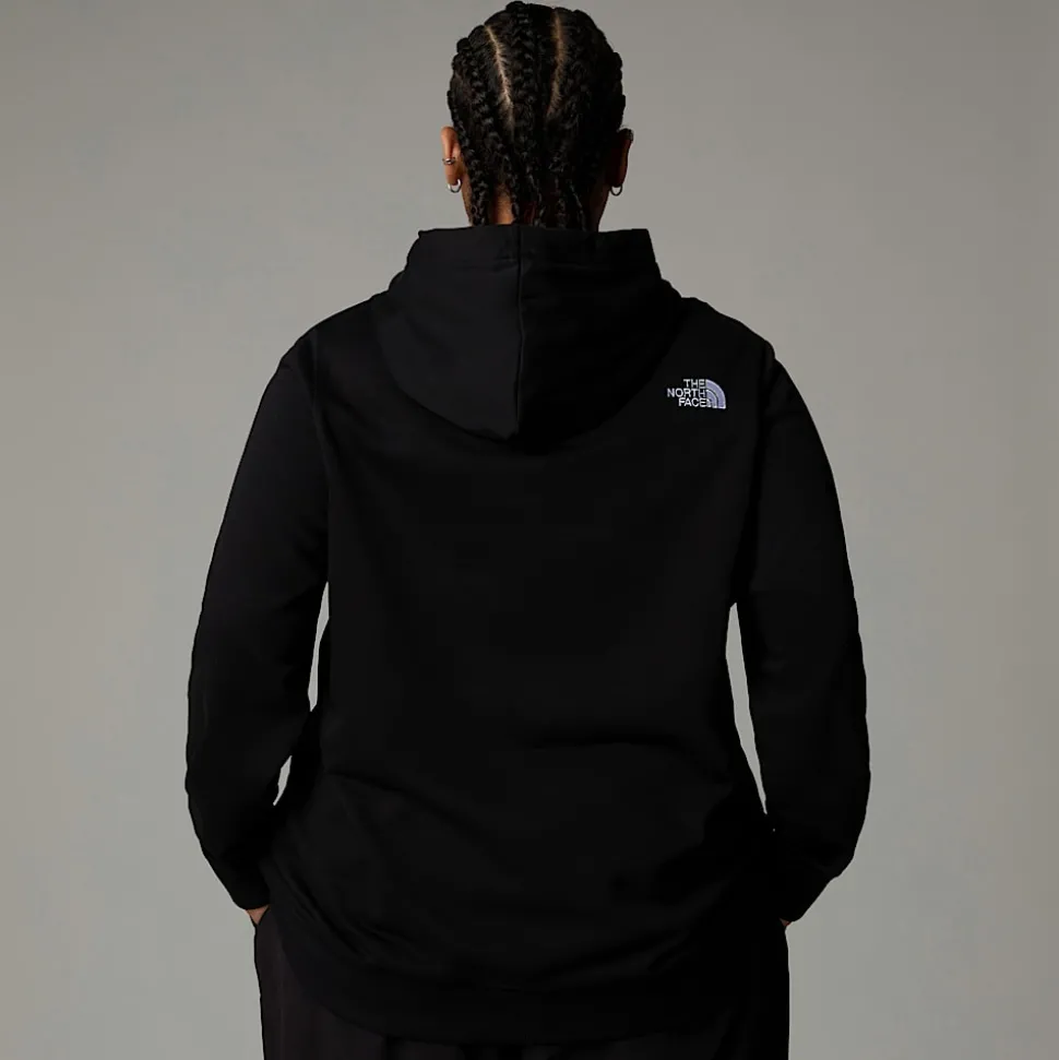 Cheap The North Face Drew Peak Hættetrøje I Store Størrelser Til Damer TNF Black
