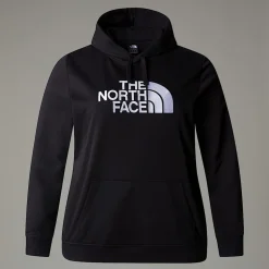 Cheap The North Face Drew Peak Hættetrøje I Store Størrelser Til Damer TNF Black